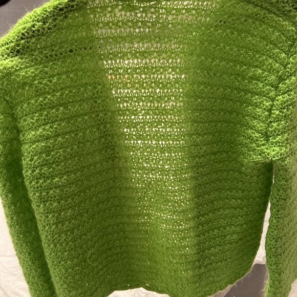 Mohair wool blend green sweater - Picture 5 of 6